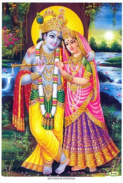 Indian Painting - Radha Krishna 6 Hindu